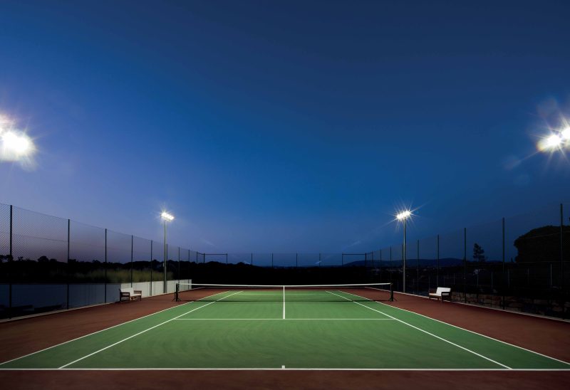 Tennis Court At Night